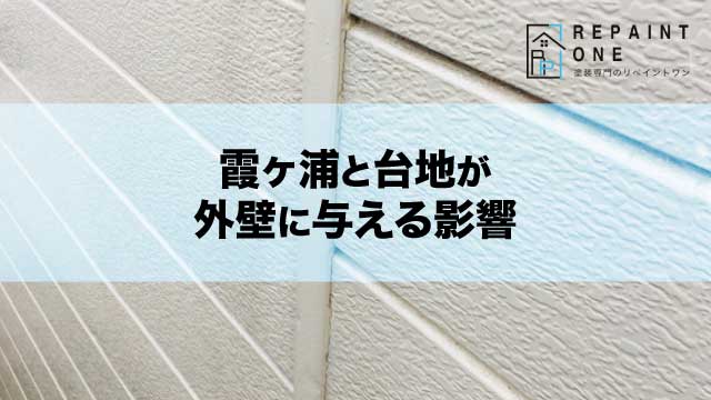 霞ヶ浦と台地が外壁に与える影響